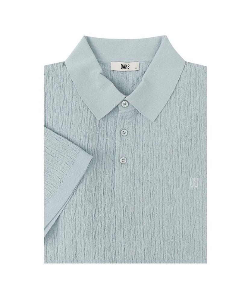 Dagseusyeocheu Cotton Blend Pleated Texture Solid Collar Knit_Dms1Swts106B1