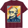 A Ham Alexander Hamilton Retro Distressed Graphic Tee Casual Short Sleeve TShirt for Men Women
