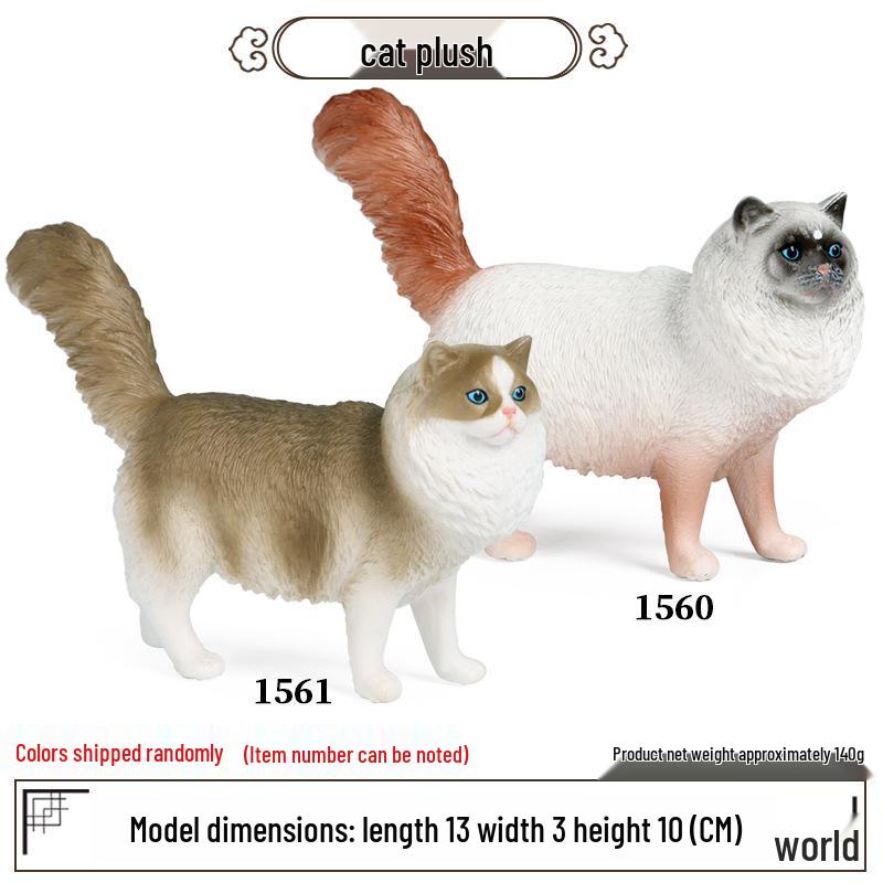 Realistic Exotic Orange Tabby Cat Heart Model Ornament