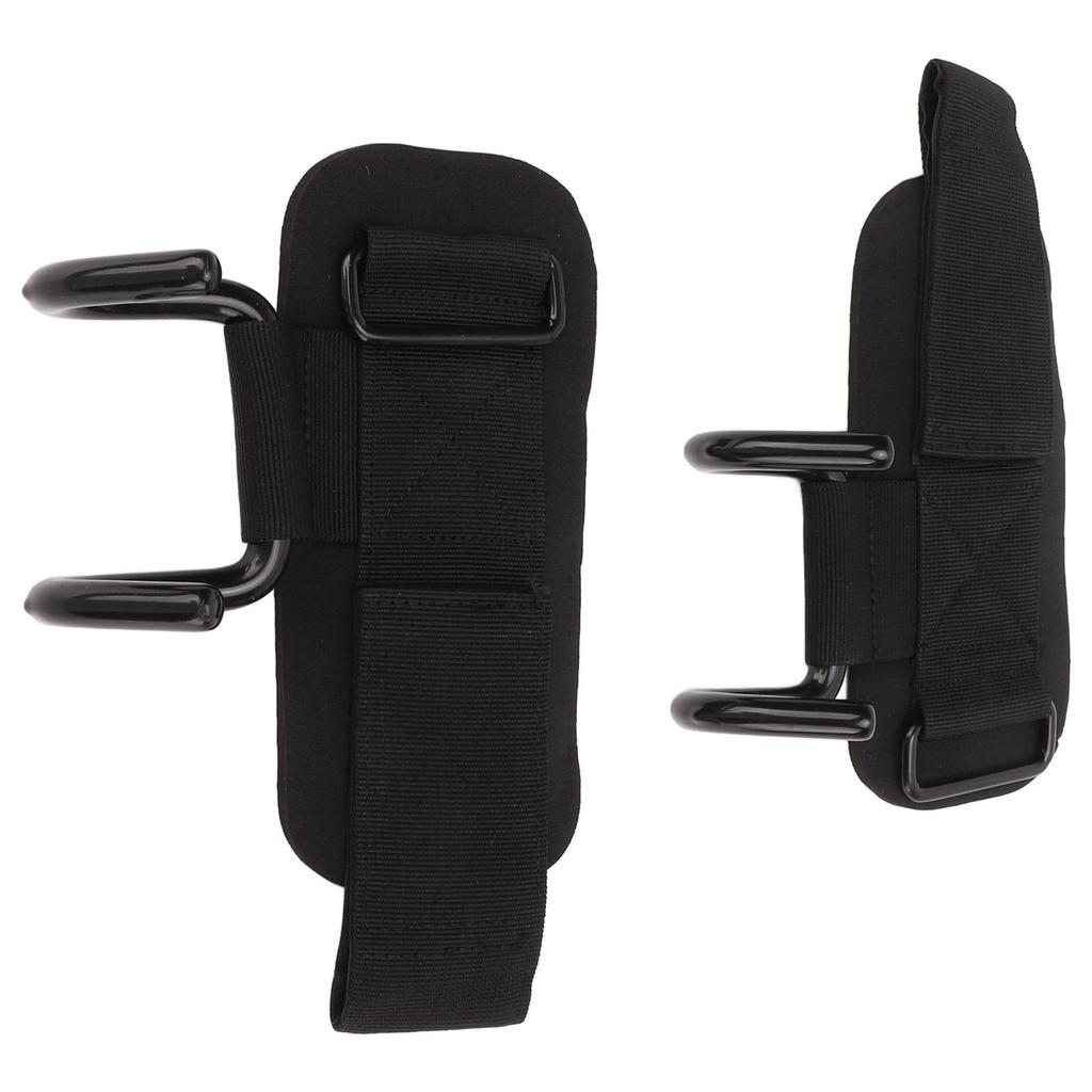 2pcs Wrist Rod Hook Straps Nylon Steel   Wrist Support Grip Belt for Weightlifting Trainning Gym
