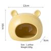 Small Animal Hideout Ceramic Chinchilla Mini Hut Cave Cage Accessories for Dwarf Hamsters Gerbils and Hedgehog Hamster House