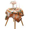 Tulip Single Sofa Throw, Two-Seater Sofa Cover, Small Round Tablecloth, Vintage Coffee Table Cover, Bedspread