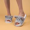 Pantofole Peluche Piccola Gatta Cartone Animato da Donna per Uso Interno ed Esterno in Autunno e Inverno, Comode Pantofole in Cotone per Uso Domestico