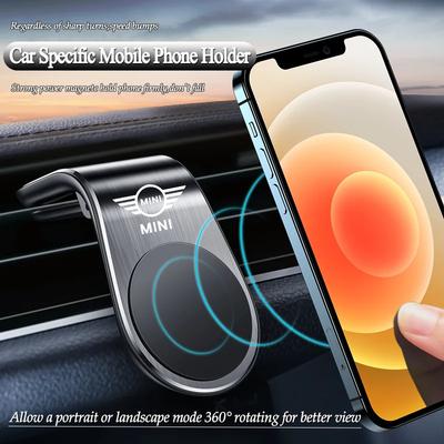 Magnetic Car Phone Holder Metal Stand Accessories For Mini Cooper One JCW R52 R53 R55 R50 R58 R59 R60 R61 F54 F55 F56 Countryman