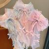 Super Fairy Mesh Butterfly Streamer Hairpin Sweet Girl Mori Bow Hairpin Spring Outing Braid Hairpin Princess Hair Accessories