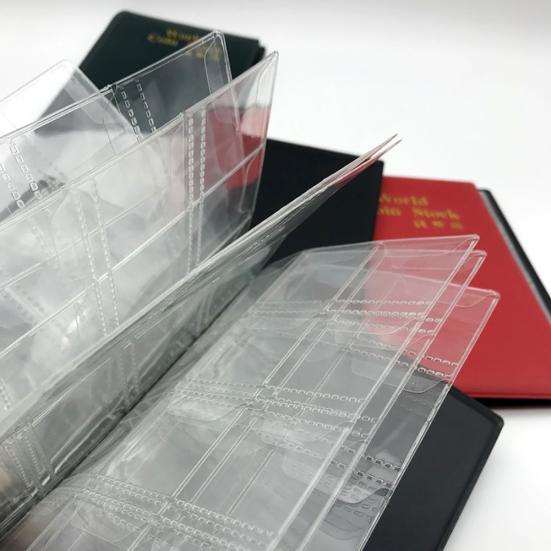 Držák na mince se 120 kapsami, prachotěsný, ochranný, z PVC, odolný proti chladu, velkokapacitní, pro domácnost