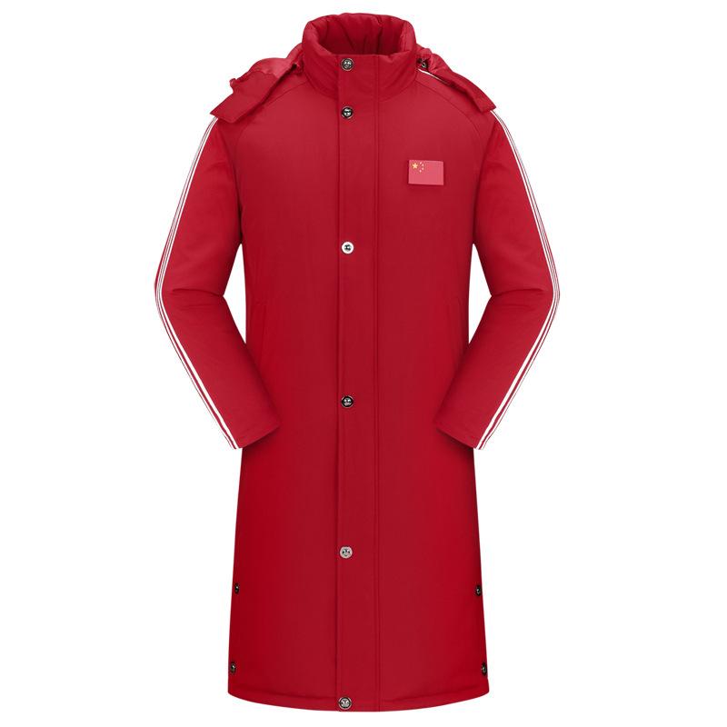 Men's and Women's Winter Coats Sports Velvet Knee-length Cotton Clothes