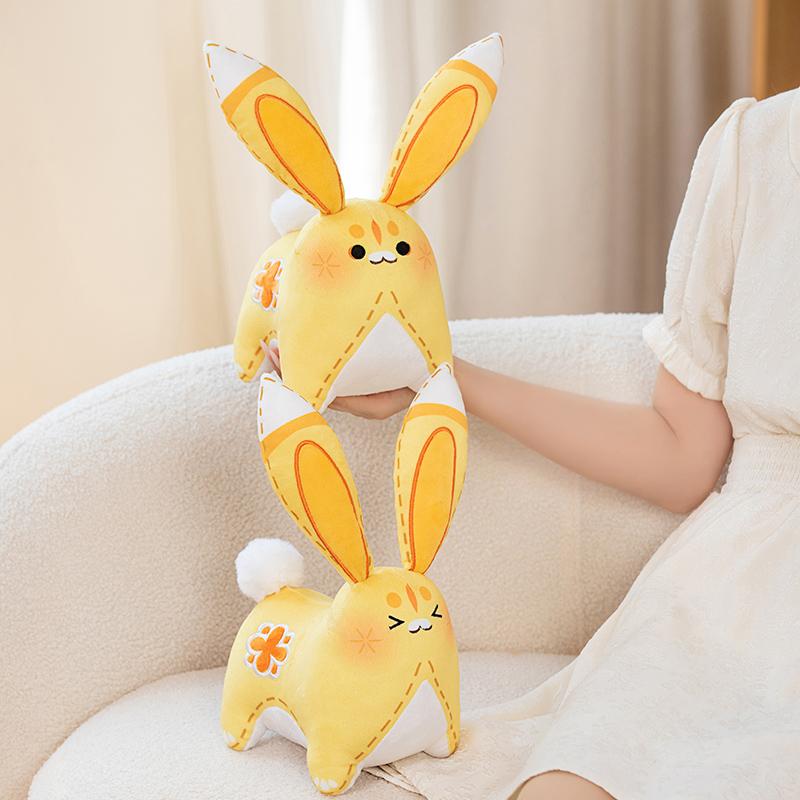 Genshin Impact Props Laurel Rabbit Plush Toy Pillow Cartoon Anime Soft Plushies Dolls  Girl Gift