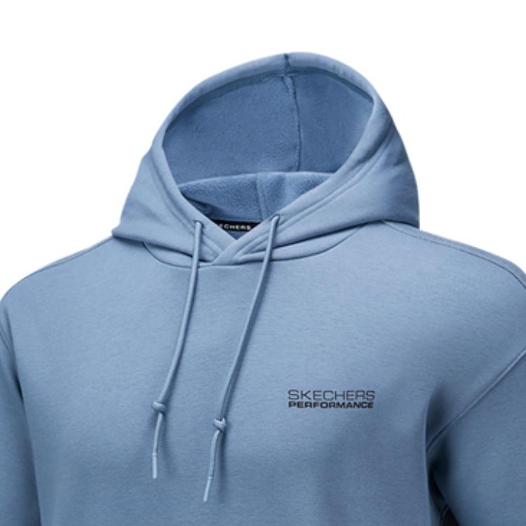 Skechers Basic Sports Series Hooded Knit Soft Pullover Sweatshirt Unisex Sweatshirt P425U016-027C