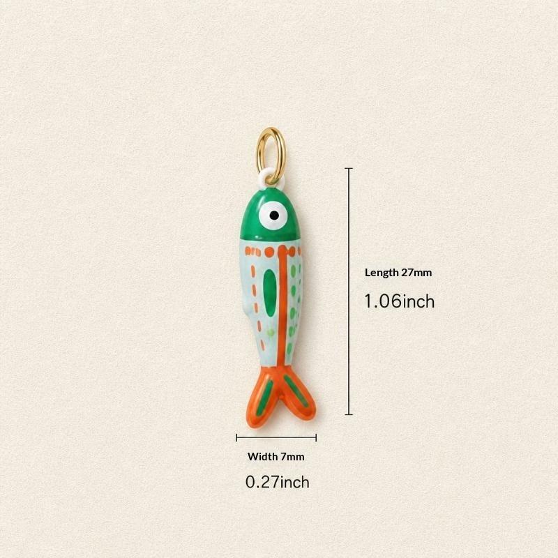 Kawaii Tropical Fish Charms Assorted Vivid Colors Pendants for DIY Earrings Bracelets Necklaces Kids Handcraft Jewelry Making