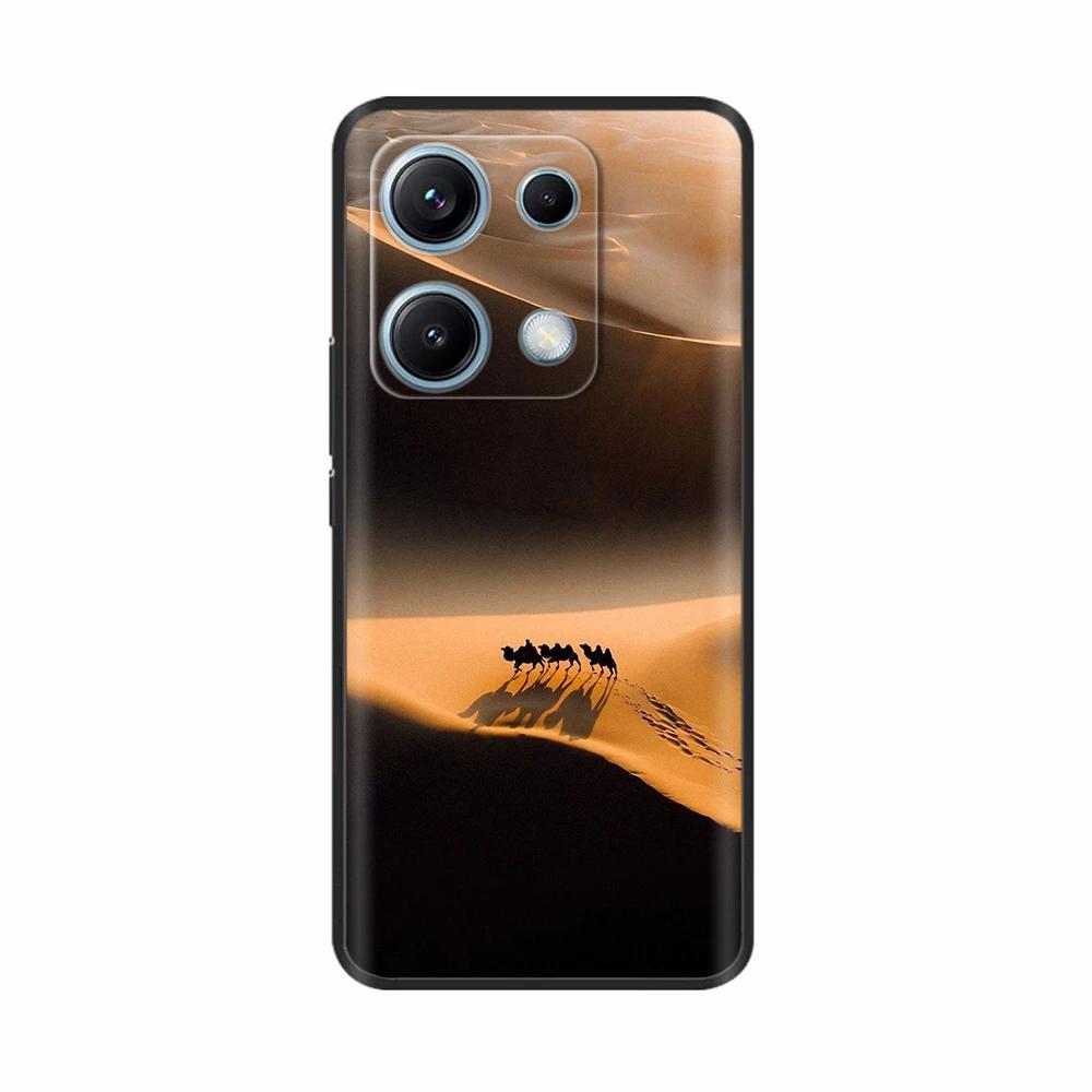 Xiaomi Redmi Note 14s Kılıfı Note14s Çiçekli Telefon Kılıfı Yumuşak İnce TPU Silikon Hafif Kapak Xiaomi Redmi Note 14s İçin