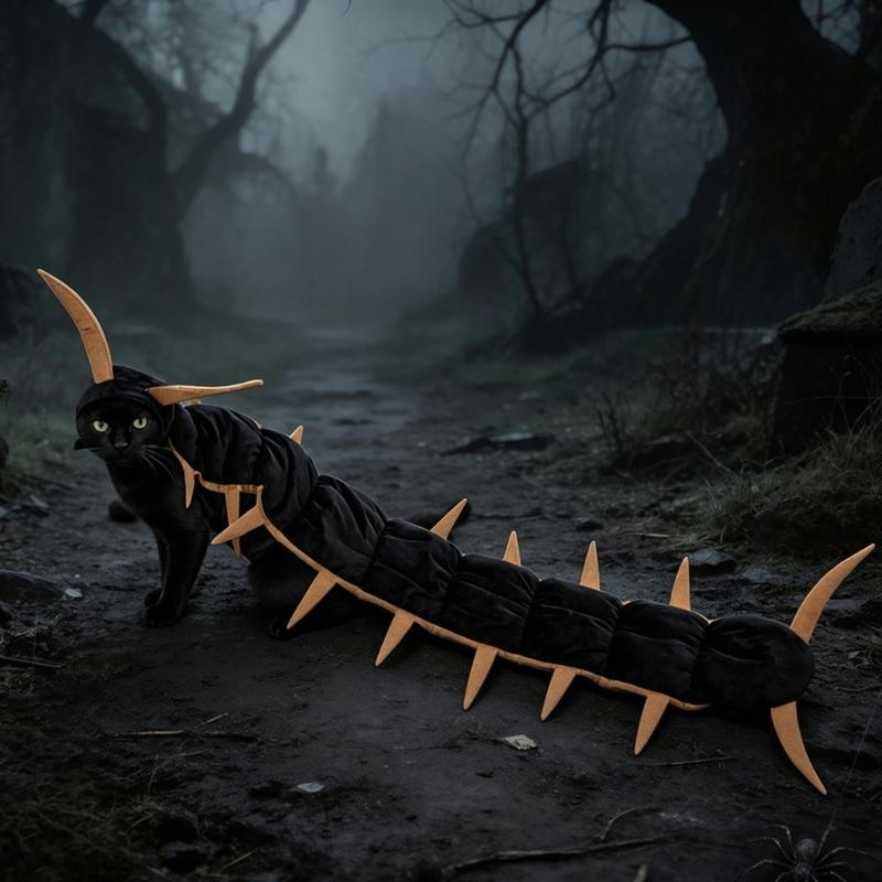 Seasonal Creature Style Costume Outfit, Companion Animal Wear with Soft Fabric, Headpiece and Clean Profile Form
