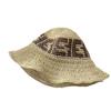 Handcrafted Crochet Fisherman Hat Embroidered Letters Wide Brim Foldable Breathable Straw Sun Hat For Beach Vacation Outdoor Activities