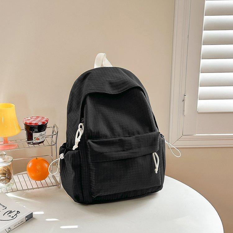 Schoolbag Japanese small fresh female ins Mori simple casual plaid versatile schoolbag junior high school college student backpack