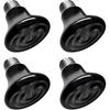 BNOSDM Reptile 75W Ceramic Heat Emitter,4 Pack Reptile Heat Lamp Bulbs,Non Light Emitting,Brooder Coop Heater Lamp Bulb for Amphibian Reptile Lizard