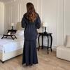 2025 Herbst Strickkleid mit Bindegürtel und elegantem Rock