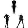 Catwoman Cosplay Costume With Digital Print For Halloween Parties