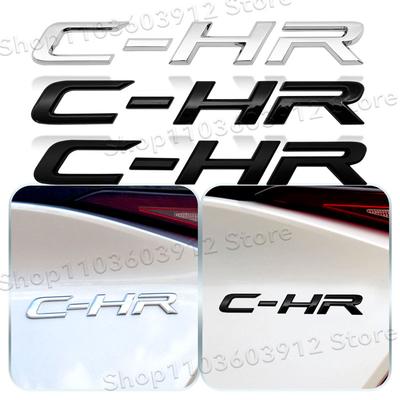 Dla CHR C-HR Logo z Literami Naklejki na Tylną Klapę Bagażnika Samochodu Emblemat Odznaka Naklejka 3D ABS Naklejka Styling Samochodu Akcesoria Samochodowe