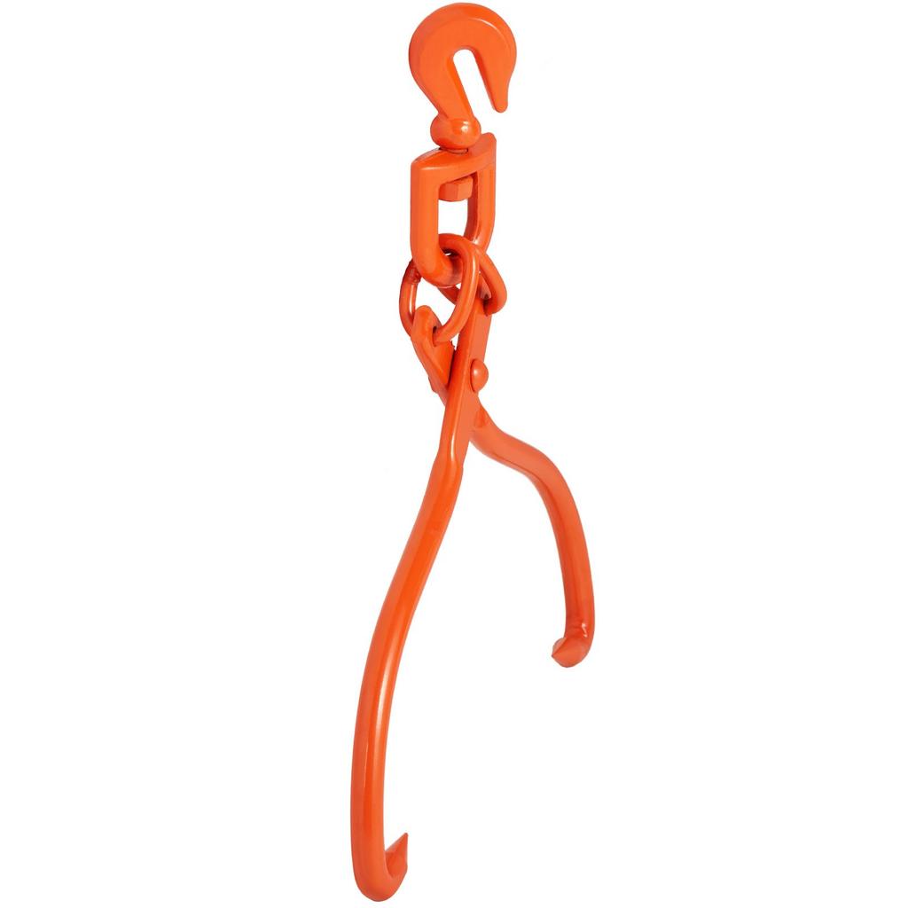 VEVOR Log Skidding Tongs, 18 Inch 2 Claw Log Lifting Tongs, Heavy Duty Rotating Steel Lumber Skidding Tongs, 772 Lbs/350 Kg Loading Capacity