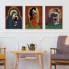Vintage Funny Holy Mother of Cats Poster Abstract Animal Art Print Canvas Painting Witch Wall Picture for Living Room Home Decor