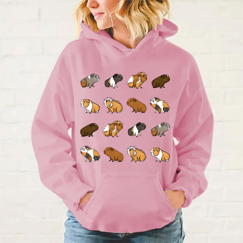 New Autumn And Winter Popular Guinea Pig Printed Hoodies For Women Men Pullover Fashion Plus Size Sweatshirts Clothing