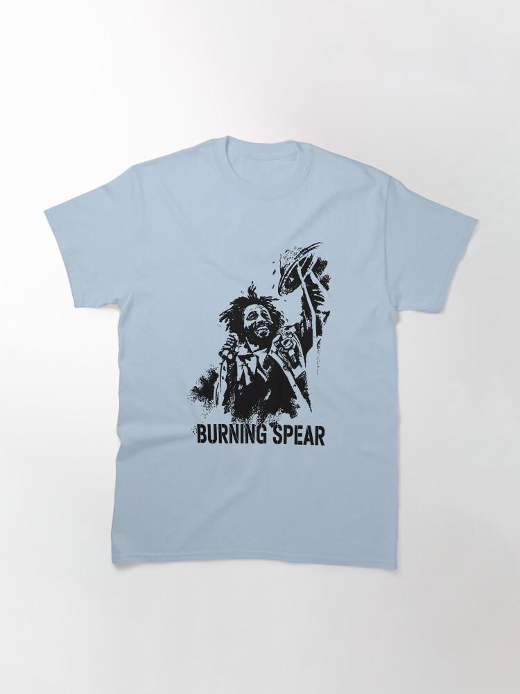 Burning Spear White And Black Burning Design Spear Musician Classic T-Shirt