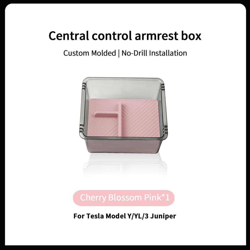 For Tesla Model 3 Highland / Y Juniper / YL Center Console Armrest Storage Box Hidden Storage Box Car Interior Tuning Accessory