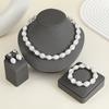 French Retro Elegant Baroque Special-Shaped Large Pearl Necklace Set Light Luxury Niche High-End Design Temperament