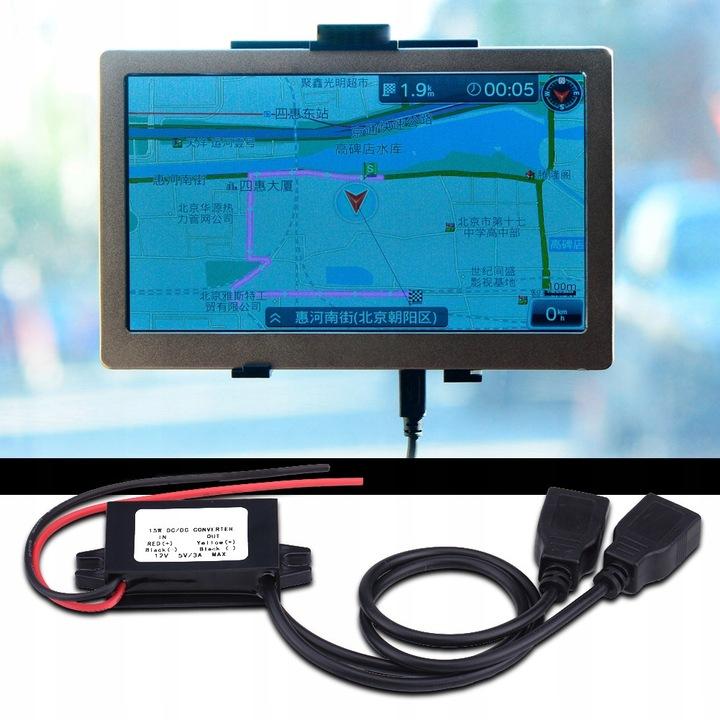 Konwerter Napięcia Przetwornica Dc12V - Dc5V 3A 15W Usb Buck Step-Down