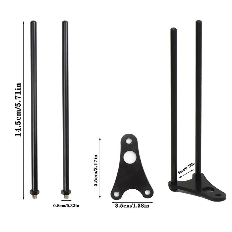 Aluminiumlegierung Angel Windschutzstab Karpfenangeln Snag Bars Ohren für Bissanzeiger Anti-Fall Snag Bar Karpfenangelausrüstung
