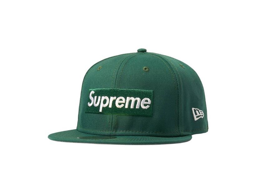 Supreme Money Box Logo New Era Dark Green 7 1/2