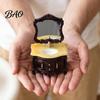 Miniature Bathroom Furniture Doll Mansion Sink Cabinet with Vanity Mirror, 1/12 Scale Mirror Miniature, Tiny Victorian for House Decoration