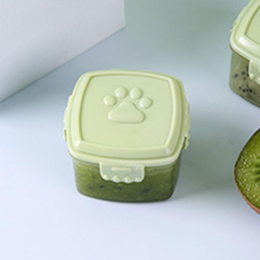 Round/square Sauce Container Plastic Crisper Box Portable Sauce Box  Mayonnaise