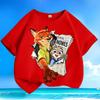 Summer Mania 'Zootopia' Children's T-Shirt Nick and Judy Cartoon Print