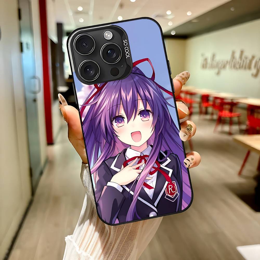 Cute Cartoon Y-Yatogami T-Tohka Phone Case For IPhone 17 16 15 14 13 12 11 Pro Max Plus Color Shockproof Back Silver Cover