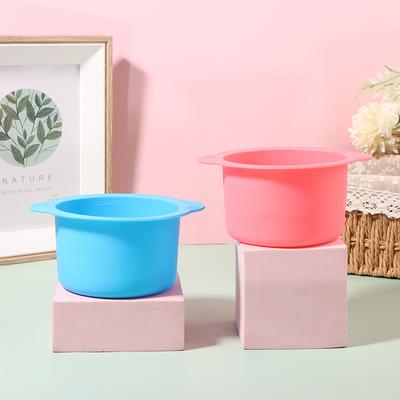 Wax Warmer Heat-Resisting Replacement Silicone Bowls Hair Removal Wax  With Stirring Stick Non-Stick Pan Hair Removal Beauty