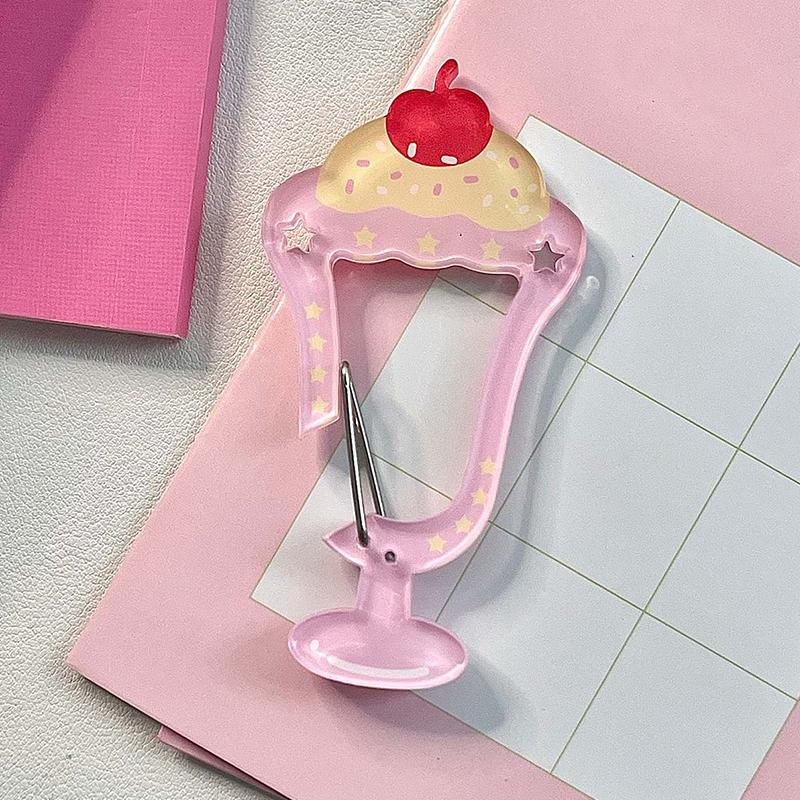 1PC DIY Accessories Cute Ornament Bag Charms Bag Pendants Clear Acrylic Keychain Funny Keyring Y2K Pendants Creative Multicolor