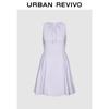 UR 2026 Spring Women's Pleated Sleeveless Mini Dress