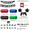 Game On Game Controller Foil Balloon Spiral Flag Set Party Decorations