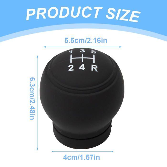 Pommeau de levier de vitesses - AIMOONSA - Universel 5 vitesses - Silicone haute qualité - Antidérapant - Facile à installer