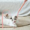 1 Set Cat Teaser Stick Simulated Mouse Tail Cat Wand Toy Set Silicone Long Tail Interactive Toy Pet Supplies