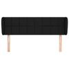 Tête de lit - Maison Exclusive - avec oreilles - Noir - Hauteur réglable 147x23x78/88 cm