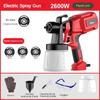 2600W Household Small Rechargeable Paint Sprayer High Power Spray Painting Power Tool Cordless Electric Spray Gun