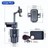 4-in-1 Multi-purpose Car Cup Holder: 360-degree Rotating Car Tray with Mobile Phone Holder and Beverage Holder