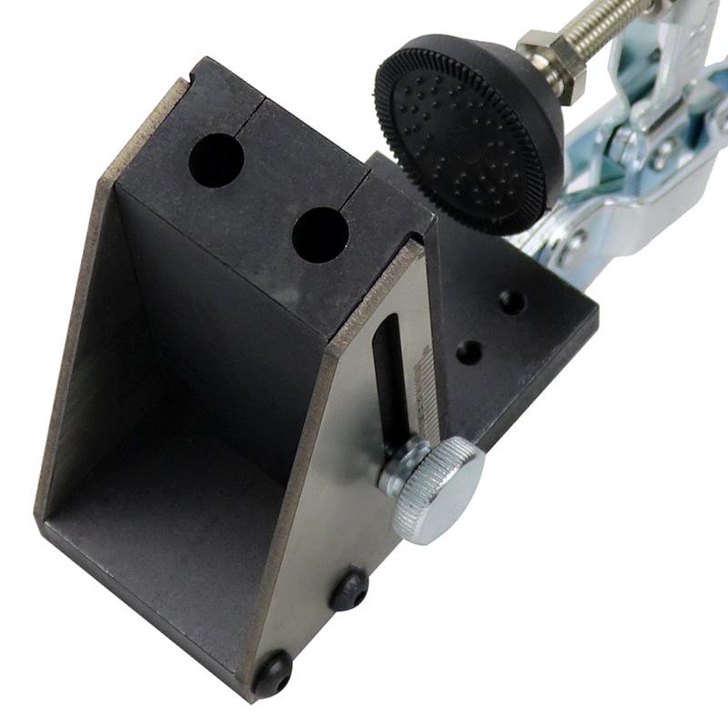 Woodworking Oblique Hole Drilling Locator with Scale and Clamp