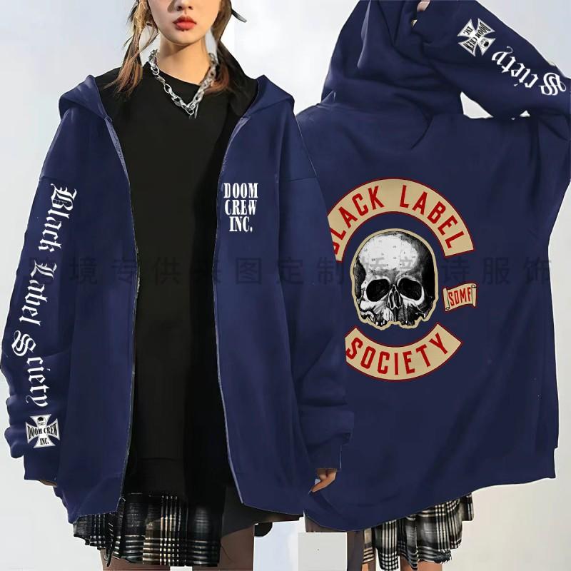 High Street Style Skull Print Hoodie Loose Fit Casual Sweatshirt Men Teens