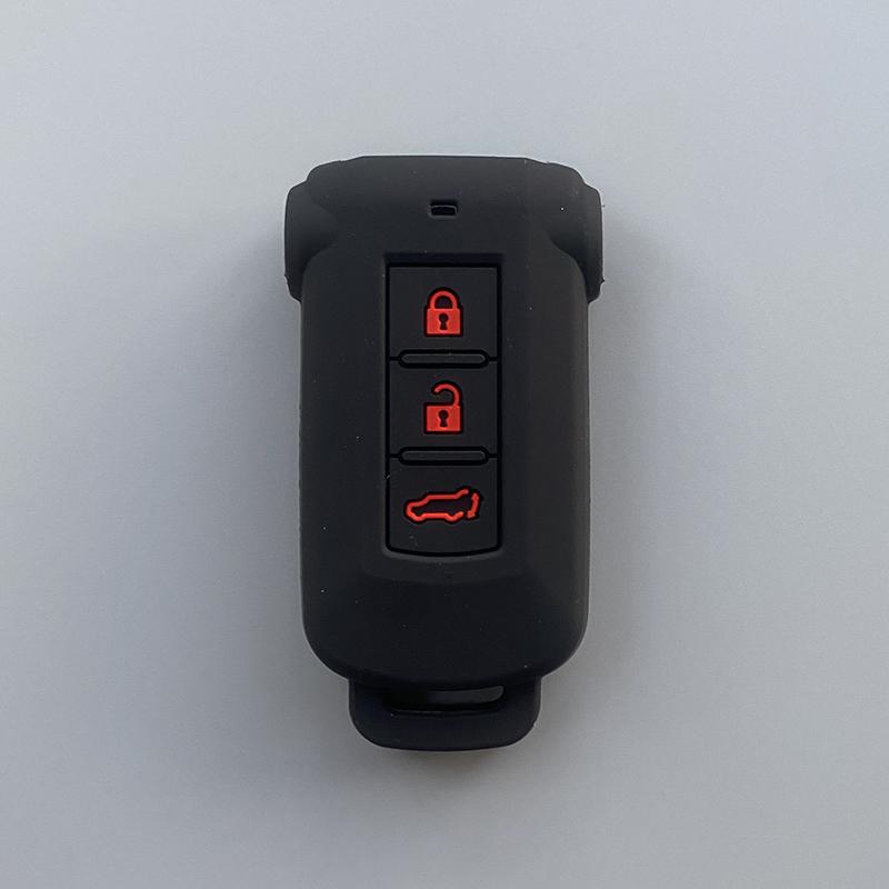 Silicone Car Key Cover Case for Mitsubishi Delica D5 Outlander 2014 Pajero Remote Key Car Accessories Bag