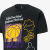 Nike X NBA Collaboration Los Angeles Lakers Max90 Courtside Loose Fit Drop Shoulder Pullover Short Sleeve T-Shirt Men T-Shirts Black HQ0631-010