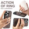 360° Bracket Magnetic Fabric Denim Pattern Phone Case for IPhone 16 Pro Max 15 Plus 14 13 12 Stand Ring Holder Protective Cover