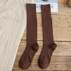 Autumn New Women's Socks Cotton Winter Long Socks Harajuku Female Trick Warm Solid Color Sock Casual Ladies Sox